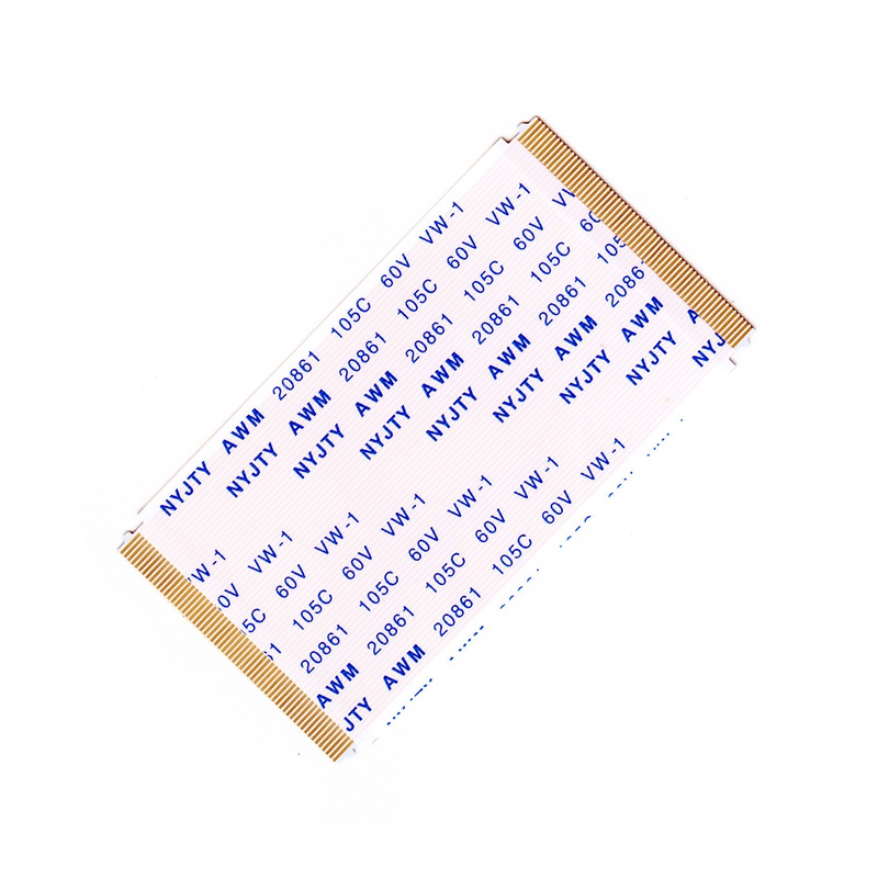 1 ชิ้น 0.5 มม. 60Pin 60 มม.Type-A FFC Ribbon Screen cable Gold-plating พร้อมตะขอ