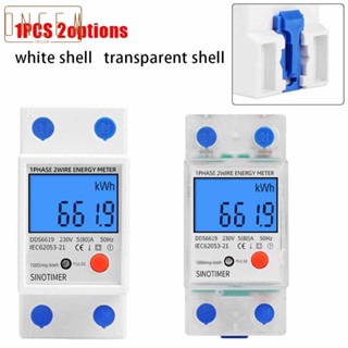 【ONCEMOREAGAIN】Electrical Testing Equipment Single-phase Energy Meter DDS6619 35mm Din Rail