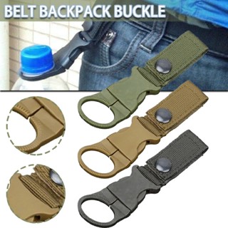 Outdoor Water Bottle Buckle Holder Clip Molle Carabiner Belt Webbing Hanger Hook