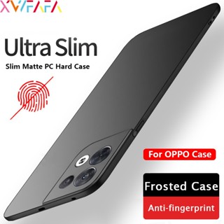 เคสโทรศัพท์มือถือ PC แบบแข็ง ผิวด้าน บางพิเศษ ป้องกันลายนิ้วมือ สําหรับ OPPO Reno 8 7 6 Pro 8T 8Z 7Z A96 A78 A76 A58 Find X6 Pro 5G