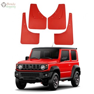 บังโคลนรถยนต์ สีแดง สําหรับ Jimny 2019 2023 4 ชิ้น