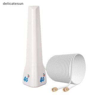 Delicatesun เสาอากาศภายนอก 4G LTE 29dBi SMA ตัวผู้ CRC9 TS9 พร้อมสายเคเบิลต่อขยาย 2 เมตร สําหรับโมเด็มเราเตอร์ Nice