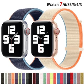 สายนาฬิกาข้อมือไนล่อน 38 มม. 40 มม. 41 มม. แบบเปลี่ยน สําหรับ Smartwatch 42 มม. 44 มม. 45 มม. 49 มม. Smartwatch Series 1 2 3 4 5 6 7 8 SE Ultra