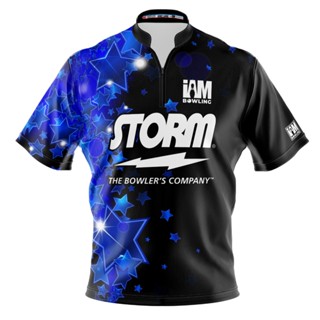 Storm DS เสื้อโปโล แขนสั้น พิมพ์ลายโบว์ลิ่ง 2132-ST 3D