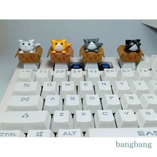 Bang ปุ่มกดคีย์บอร์ด ลายการ์ตูนอนิเมะแมว สําหรับคีย์บอร์ด Mechanical Keyboar