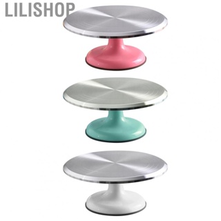 Lilishop Cake Turntable  Sturdy 10 Inch Rounded Edges Professional Revolving Stand for Decorating Supplies Chefs