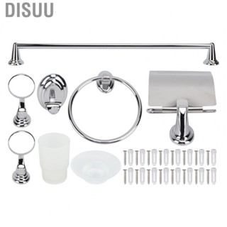 Disuu Toilet Hardware  Bathroom Rack Set Towel Cloth Hook Stainless Steel for Home