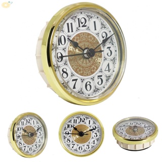 【VARSTR】Replacement Quartz Clock Insert with Gold Arabic Numerals and Clear Lens DIY Kit