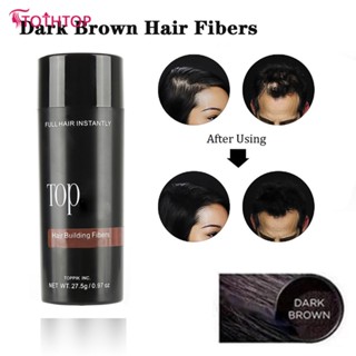 สีน้ำตาลเข้ม 27.5g Toppik Hair Loss Building Fibers+applicator Spray&amp;hairline Natural Keratin Styling Powder Hair Loss Repair Spray Rebuild Hair Line Products Optimizer [TOP]