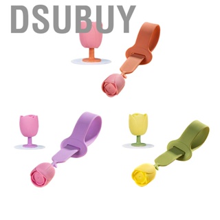 Dsubuy Toilet Lid Lifter Cute Tulip Durable Silicone Seat Cover Lift Handle Avoid Touching