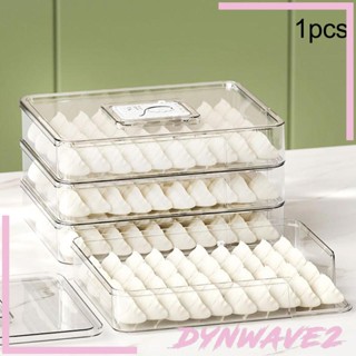 [Dynwave2] กล่องเก็บอาหารเกี๊ยว แบบใส พร้อมฝาปิด พกพาสะดวก สําหรับบ้าน ห้องครัว ตู้เย็น