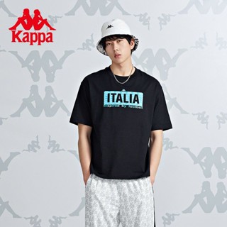 เสื้อยืดแขนสั้นลําลอง คอกลม พิมพ์ลาย Kappa Kappa แฟชั่นฤดูร้อน สําหรับผู้ชาย และผู้หญิง