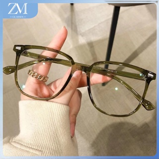 【ZM Glasses】แว่นตาสายตาสั้น ทรงกลม ป้องกันแสงสีฟ้า เกรด -50 100 150 200 250 300 350 400 450 500 550 600 แฟชั่นสไตล์เกาหลี สําหรับผู้หญิง นักเรียน 041