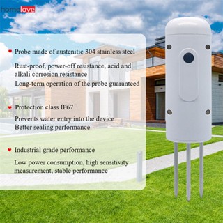 Tuya Zigbee เซ็นเซอร์วัดอุณหภูมิและความชื้นในดินแบบไร้สาย Plant Monitor IP67 เครื่องตรวจจับกันน้ำสำหรับการเพาะปลูกในสวน ข้อมูลอุณหภูมิและความชื้น การดูโฮมเลิฟแบบเรียลไทม์