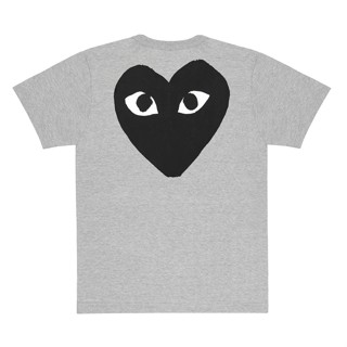 พร้อมส่ง เสื้อยืดแขนสั้น พิมพ์ลาย CDG Rei Kawakubo PLAY สีดํา สีเทา