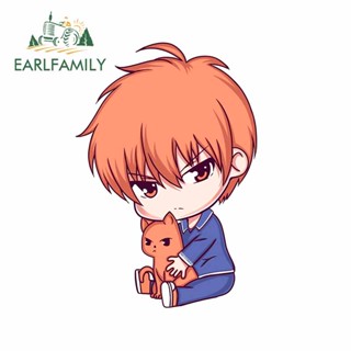 Earlfamily สติกเกอร์ไวนิล ลายตะกร้าผลไม้ 13 ซม. สําหรับซ่อมแซมรถยนต์ ตู้เย็น