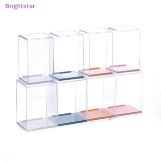 Brightstar กล่องเก็บของ แบบตั้งโต๊ะ กันฝุ่น สีโปร่งใส สําหรับตุ๊กตา