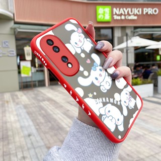 เคสโทรศัพท์มือถือแบบแข็ง ใส กันกระแทก ลายการ์ตูนสุนัข Laurel สําหรับ Honor 70 5G