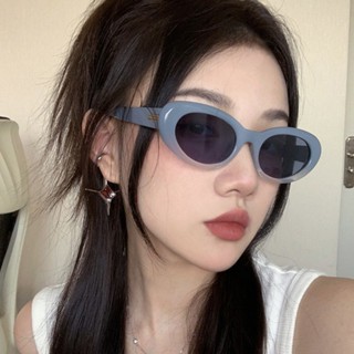 2023สไตล์ใหม่ แว่นตากันแดด JENNIE สไตล์เดียวกัน Cat Eye แว่นตากันแดด ผู้ชาย สีดํา ins แฟชั่น ไล่ระดับสี แว่นตากันแดด MJ-1403