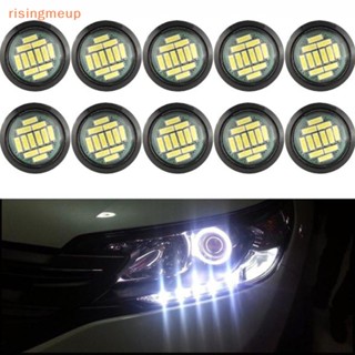 [risingmeup] โคมไฟ LED DRL DC 12V 5W สีขาว สําหรับติดรถยนต์ 1 ชิ้น