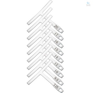 เกจวัดรัศมีใต้สตริง สเตนเลส สําหรับกีตาร์ เบส 9 ชิ้น
