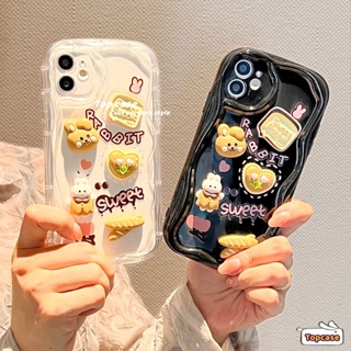 เคสโทรศัพท์มือถือนิ่ม ขอบโค้ง ลายการ์ตูนกระต่าย 3D แฮนด์เมด สําหรับ Realme C55 C35 C33 C31 C30 C21Y C25 C25s C25Y C12 C21 C20 C20A C11 C15 8i 6i 5i 5s 5 Narzo 50A 50i Prime