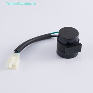 Trillioncatalpa รีเลย์สัญญาณไฟเลี้ยว 3 Pins ทรงกลม สีดํา สําหรับ GY6