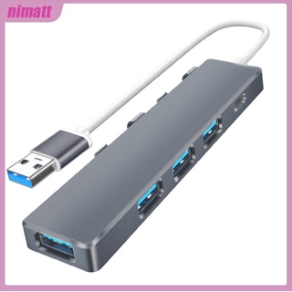 Ni 4-in-1 ฮับอะแดปเตอร์แยกข้อมูล Usb C อเนกประสงค์ แบบพกพา