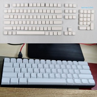 Btm ชุดปุ่มกดคีย์บอร์ดเปล่า XDA PBT สีขาว สไตล์มินิมอล 134 ชิ้น