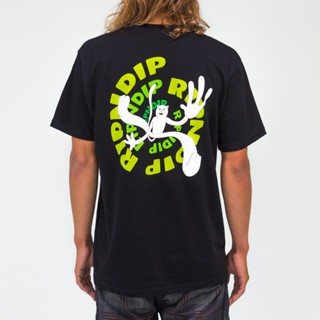 Ripndip Mean Cat เสื้อยืดลําลอง ผ้าฝ้าย แขนสั้น คอกลม พิมพ์ลาย เหมาะกับฤดูร้อน สําหรับผู้ชาย และผู้หญิง