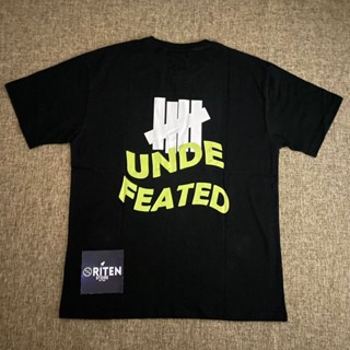 เสื้อยืด ลายโลโก้ Undefeated Light Green Signature สีดํา ของแท้