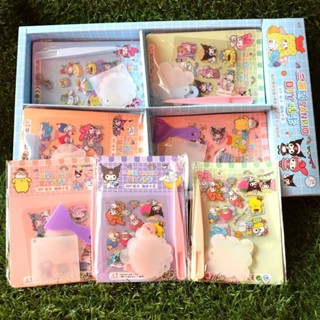 [LC] Sanrio สติ๊กเกอร์ DIY น่ารัก Kuromi ตกแต่งสติ๊กเกอร์วัสดุหนังสือสติ๊กเกอร์ goo บัตร