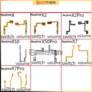 สายเคเบิ้ลปุ่มปรับระดับเสียง แบบยืดหยุ่น แบบเปลี่ยน สําหรับ OPPO RealmeX X2 X2Pro X50 pro X7 X7Pro ACE2