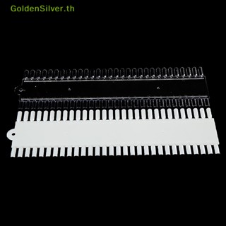 Goldensilver จานสีเล็บปลอม พลาสติกแข็ง ด้านล่างแบน สําหรับตกแต่งเล็บ 60 ชิ้น ต่อชุด