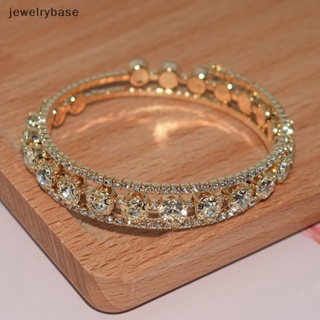 [jewelrybase] สร้อยข้อมือ คริสตัล พลอยเทียม หลายชั้น เครื่องประดับแฟชั่น สําหรับผู้หญิง เจ้าสาว งานแต่งงาน