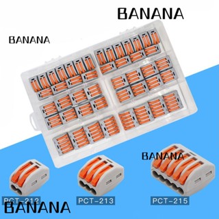 Banana1 ตัวเชื่อมต่อสายไฟ 2 3 5 พอร์ต สีส้ม 60 ชิ้น