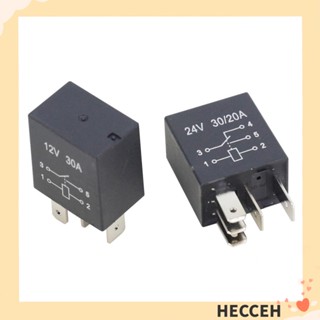 Hecceh รีเลย์ปั๊มน้ํามันรถยนต์ 24V 30A 4 Pin