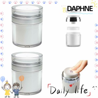 DAPHNE Empty Airless Refillable Travel Cream Sample Vials Squeeze Pump Vacuum Bottle