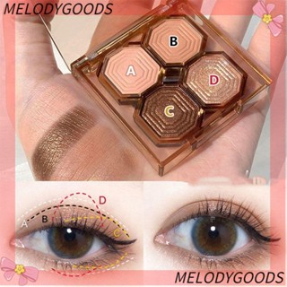 MELODG Eyeshadow Cosmetics Eyeshadow Palette Make Up Pallette 4 Colors Matte Pearlescent  Shimmer Beauty Highlighter Pigment Waterproof Long Lasting Portable Makeup Glitter Eye Shadow