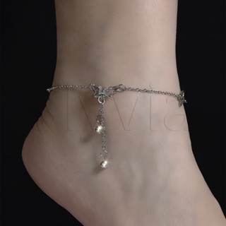 [Top Picks] สร้อยข้อเท้าโซ่ ประดับคริสตัล รูปผีเสื้อ ปรับขนา…