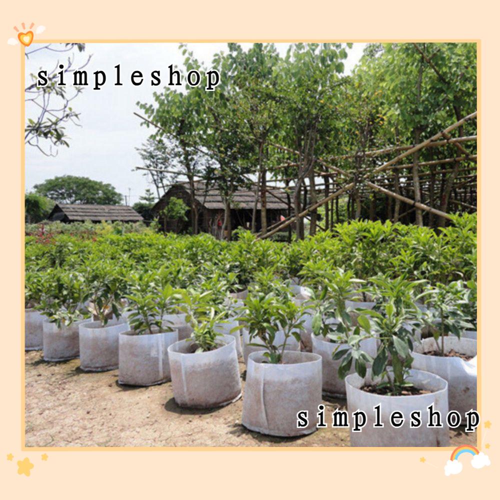 กระถางดอกไม้กระถางผ้าทรงกลมเป็นมิตรกับสิ่งแวดล้อมสําหรับปลูกพืชสวน