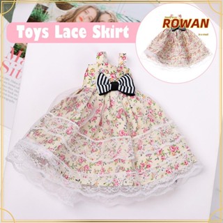Row Diy ผ้าลูกไม้สําหรับตุ๊กตาเสื้อผ้าของเล่น 1/6