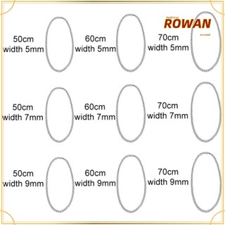 Rowans สายโซ่ ขนาด 5 7 9 มม. สไตล์พังก์ โกธิค แฟชั่นสําหรับผู้หญิง