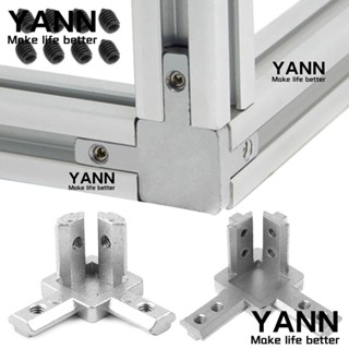 Yann1 อุปกรณ์เชื่อมต่ออลูมิเนียม สีเงิน พร้อมสกรู 3 ทาง