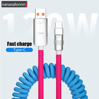 Nanasn| สายชาร์จ USB C อลูมิเนียมอัลลอยด์ 120W 2 เมตร C2J8