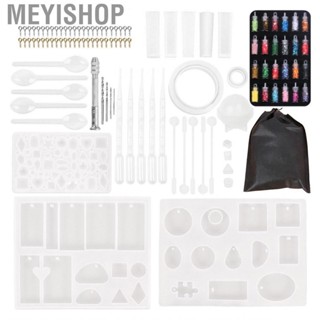 Meyishop Silicone DIY Casting Molds Jewelry Easy Cleansing Reusable Smoothly Surfaces High Flexibility for Daily Use