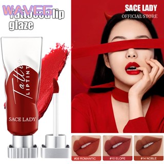 เวฟ Sace Ladlong ลิปสติกเนื้อแมทกันน้ำติดทนนาน 4 สีให้เลือก แต่งแต้มสีสันและติดทนนาน เมคอัพเนื้อหนาและแมท บำรุงริมฝีปาก สักลิปกลอส