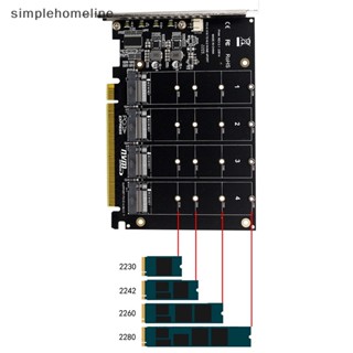 [simplehomeline] ใหม่ พร้อมส่ง ฮาร์ดไดรฟ์แปลงขยาย ความเร็วในการถ่ายโอน 32Gbps PH44 4 พอร์ต M.2 NVME SSD เป็น PCIE X16M 4 ชิ้น