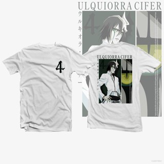 อ่อนนุ่ม 6 เสื้อยืดแขนสั้นลําลอง พิมพ์ลายกราฟฟิคอนิเมะ Sam Bleach - Ulquiorra Cifer ทรงหลวม พลัสไซซ์