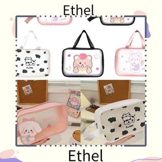 Ethel1 กระเป๋าเครื่องสําอาง PVC แบบใส กันน้ํา จุของได้เยอะ สําหรับผู้หญิง